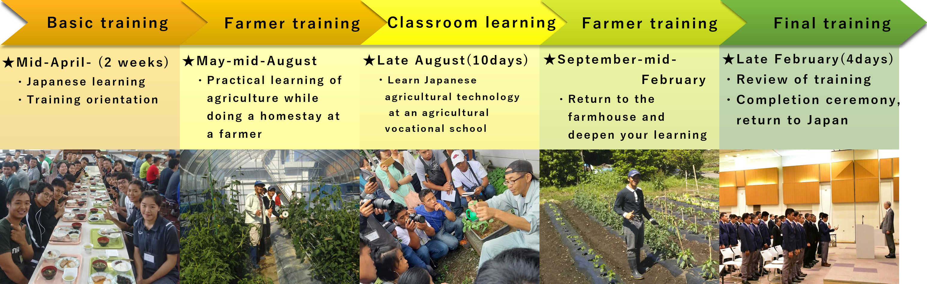 flow chart of asean agricultural training