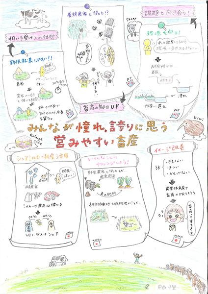 中西 千里 新潟県立長岡農業高等学校 生産技術科 2年